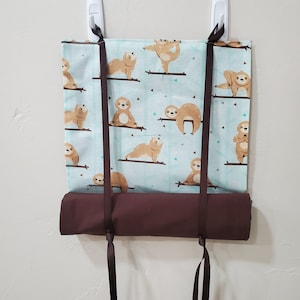 Classroom Door Window Curtain Yoga Sloths Roll Up Security Drill