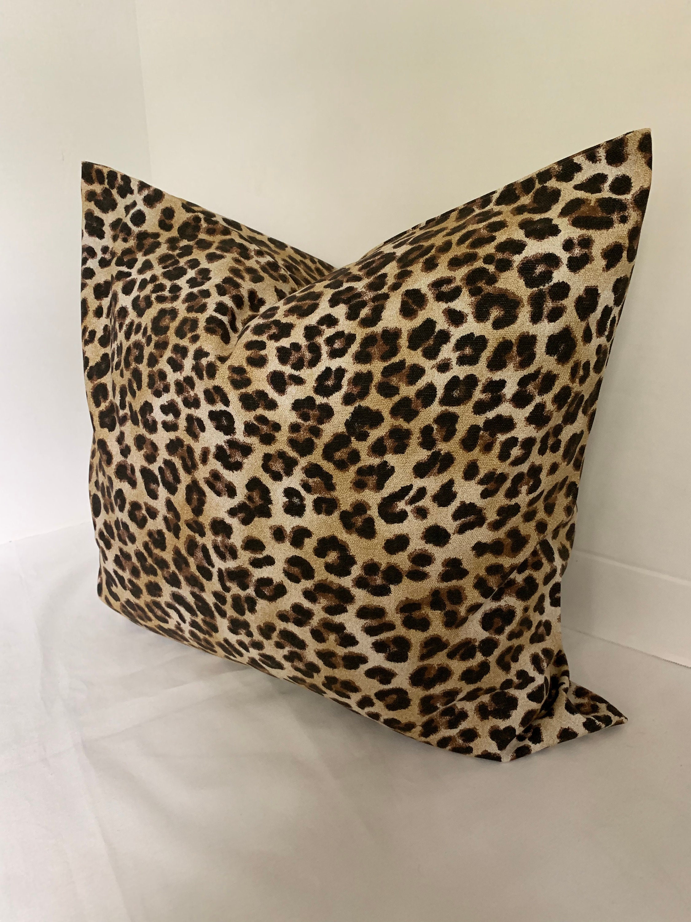 Pillow Cover Leopard Print CHOOSE SIZE Animal Print - Etsy