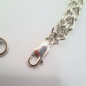 Sterling silver handcrafted chunky chain bracelet