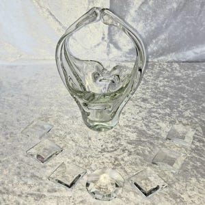 Murano artglass basket Vintage