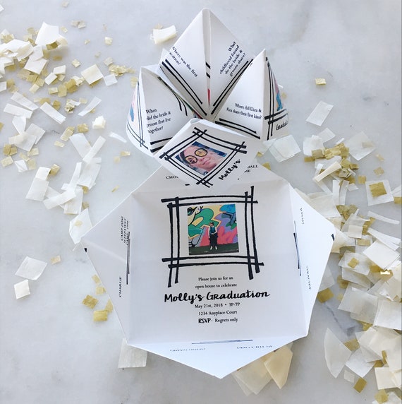 Printable Flexible Photo Cootie Catcher Fortune Teller Etsy