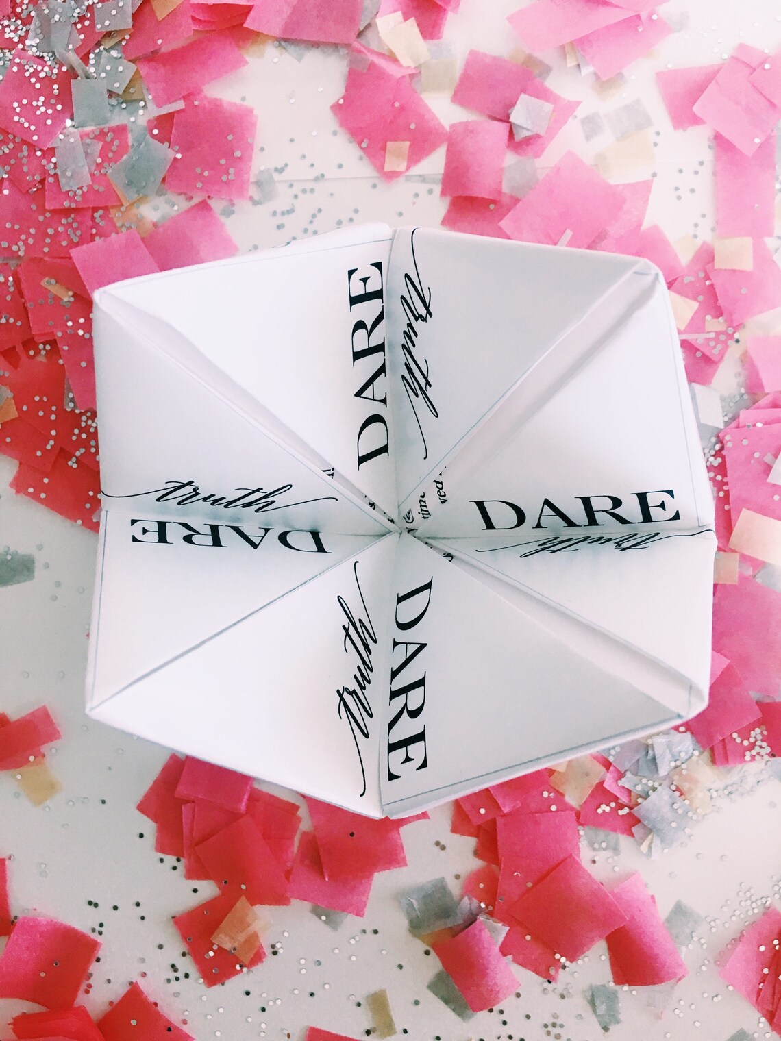 Truth or Dare Party Game Cootie Catcher/fortune Teller Etsy