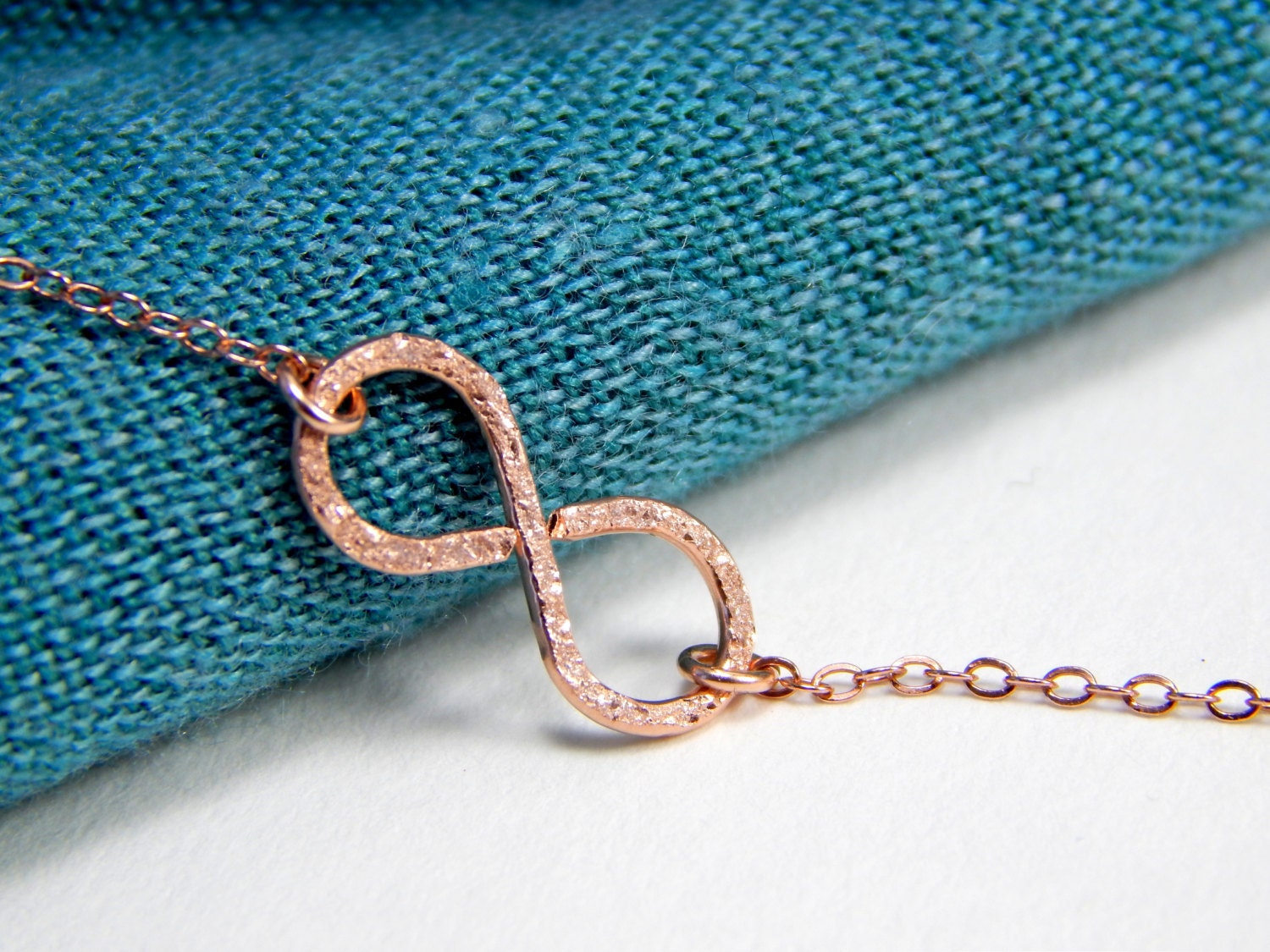 Rose gold infinity anklet infinity charm anklet ankle Etsy