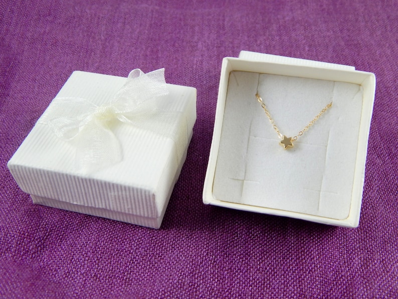 14 kt gold necklace star necklace baby necklace 341 lovely necklace Gold star necklace tiny star necklace gold necklace minimalist