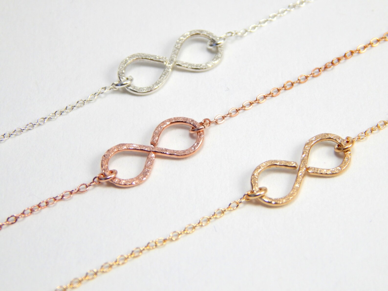 Rose Gold Infinity Anklet Infinity Charm Anklet Ankle Etsy