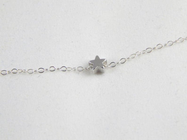 14 kt gold necklace star necklace baby necklace 341 lovely necklace Gold star necklace tiny star necklace gold necklace minimalist