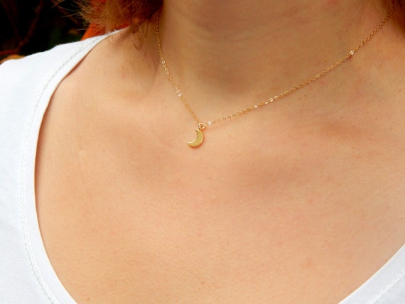 little moon necklace