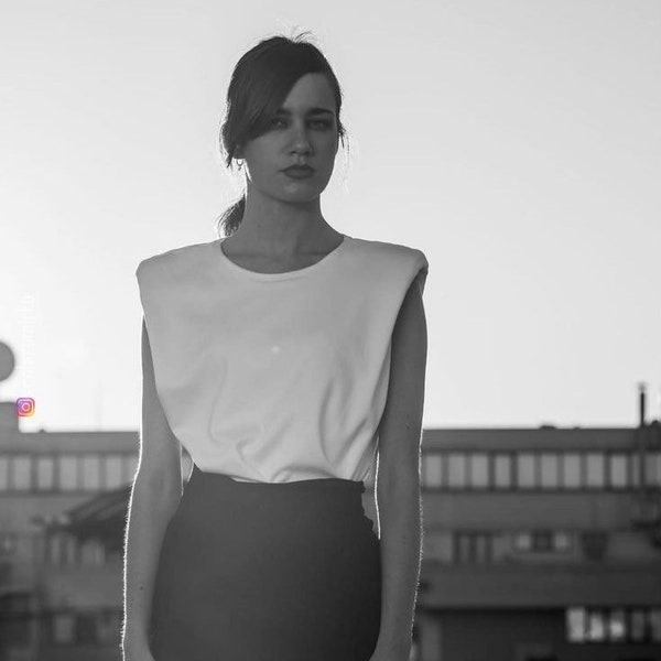 Shoulder Pad T Shirt Etsy