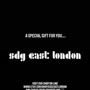 Realizzato su ordinazione Carta regalo personalizzata / Carta regalo boutique / Carta regalo natalizia / Regalo di Natale / Carta regalo di compleanno / Carta regalo di SDG East London