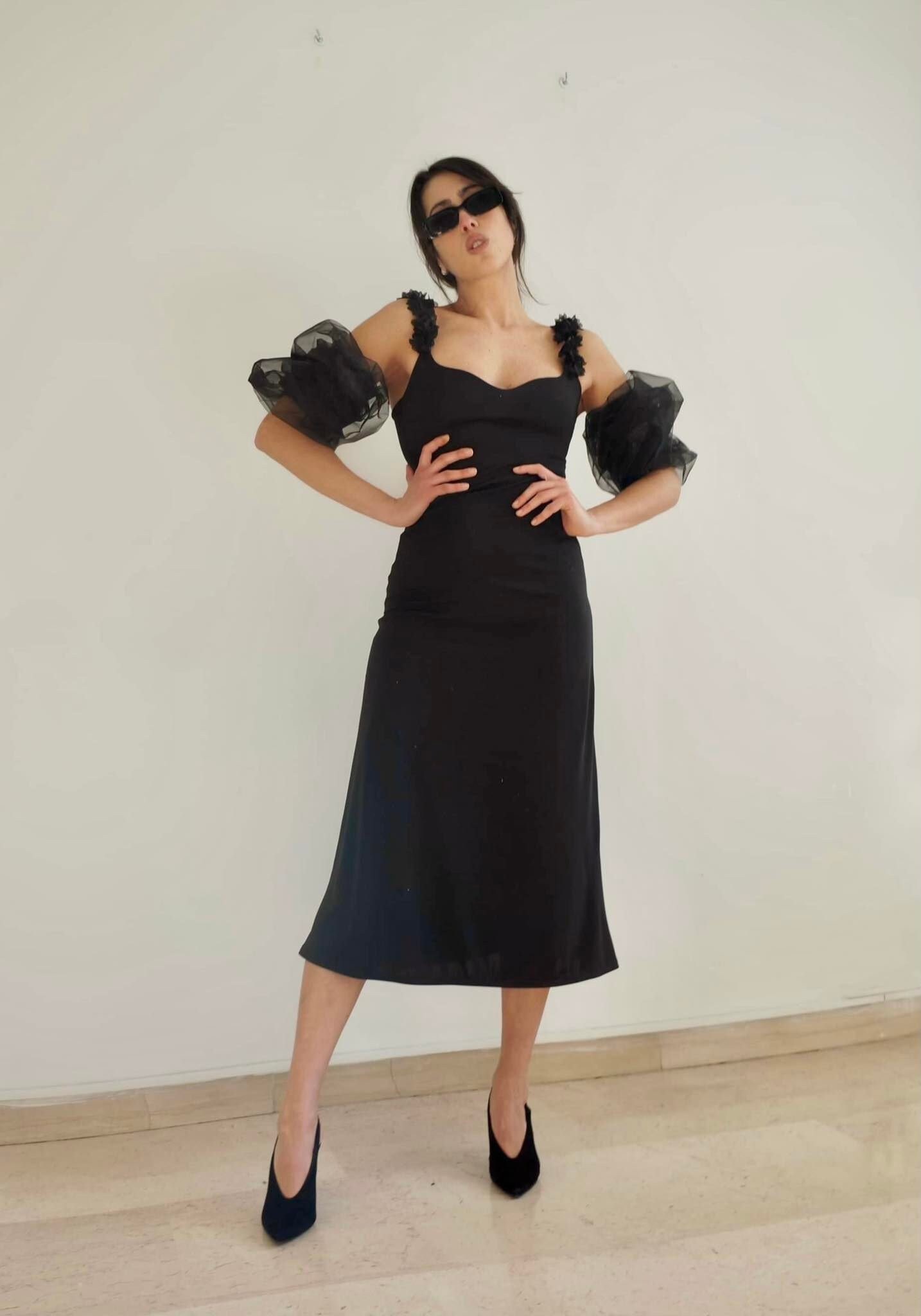 Organza Puff Sleeves, Sheer Puff Sleeves, Removable Sleeves Organza Puff Sleeves, Sheer Puff Sleeves, Removable Sleeves