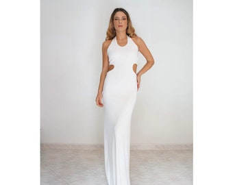 latex maxi dress Latex Fitted Maxi Dress | Full Length Dress