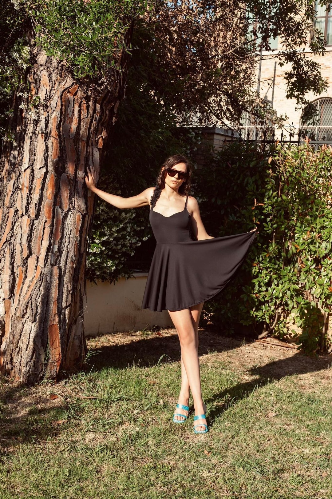 Media Campana Vestidos Fiesta Falda Acampanada Vestidos Cortos