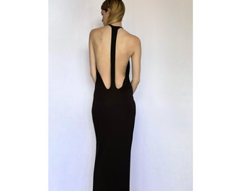 Bare Back Dress, Stretch Long Dress, Tank Maxi Dress, Customize Long Dress, Soft Viscose Long Dress, Minimal Women's Maxi Dress in 8 colors