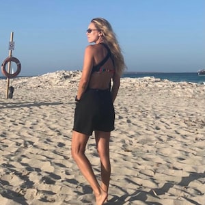 SALOPETTE SV-shorts version, Permanent Collection,playsuit,  thick cotton jumpsuit dungarees, minimal look overalls,comfortable, handmade