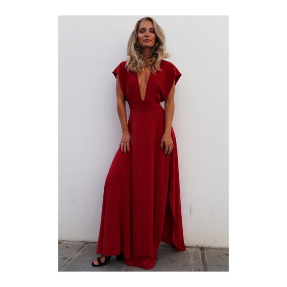 chinese dress ladies Black Sleeveless Lace Up Sides Double Slit Maxi Dress