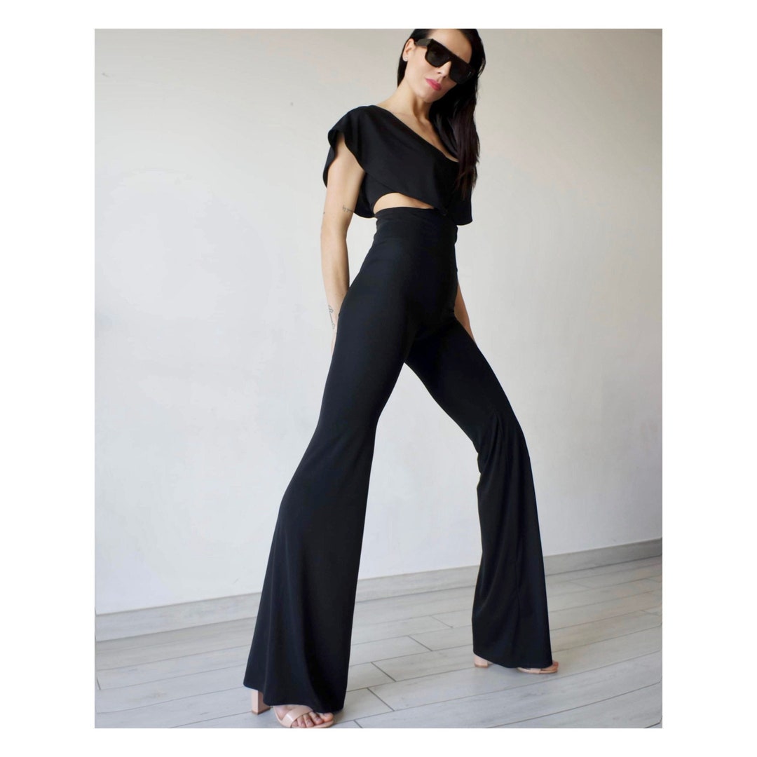 Pantaloni svasati da donna primavera estate Pantaloni in viscosa