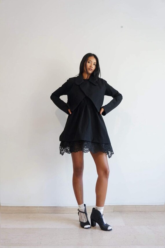 Set Short Jacket and Sleeveless Mini Dress, Mini Jacket, Formal Woman's  Set, Black Mini Dress With Pockets, Customize Dress in More Colors - Etsy  Ireland