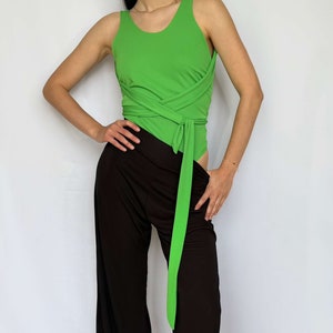 Wrap Bodysuit, Fitted Tank Bodysuit , Bare Back Bodysuit, Under Jacket, Stretch Bodysuit, Customize Bodysuit, Different Colors Aavailable