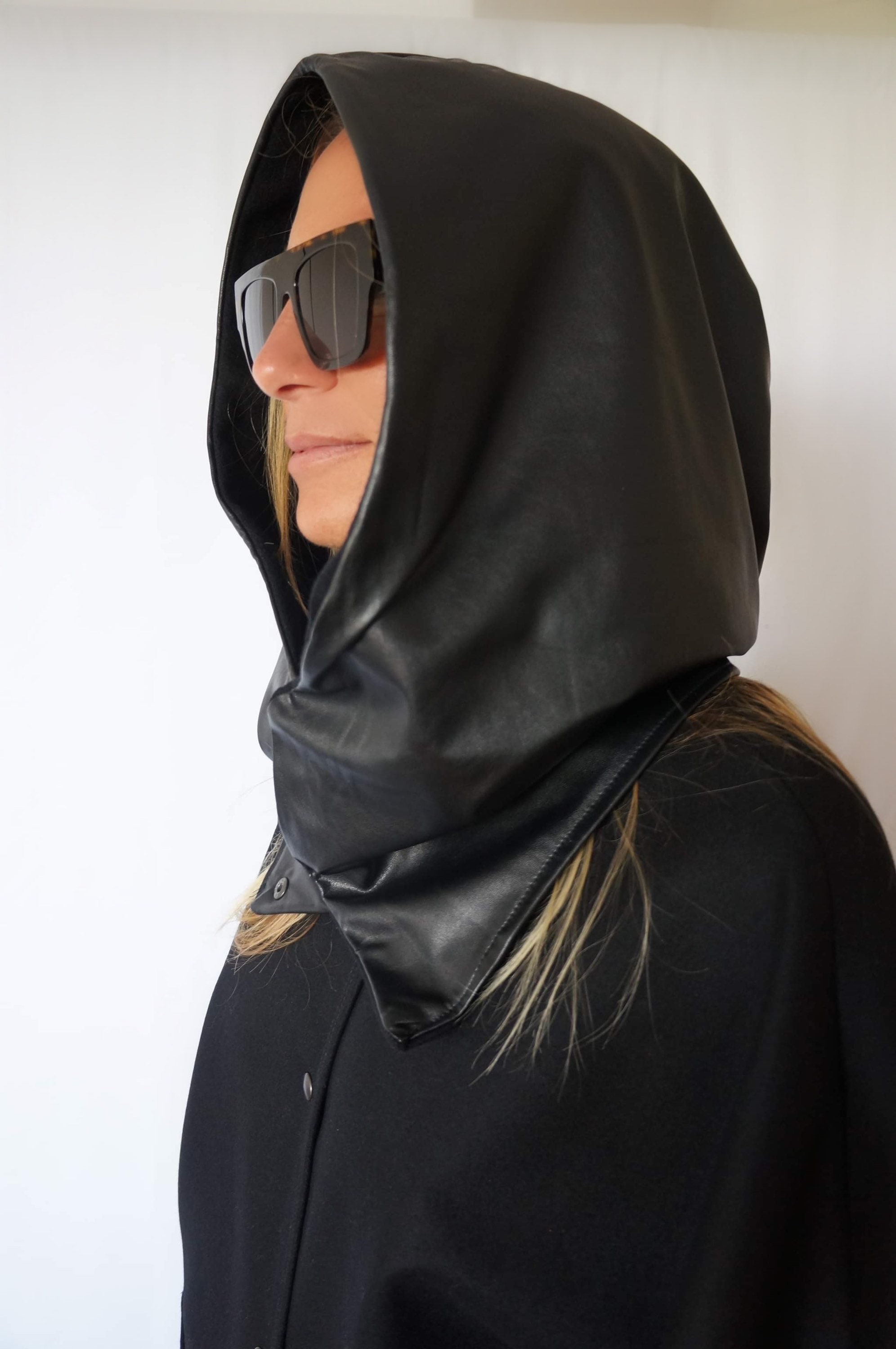 【Raucohouse】Shadow fur reversible leather hooded jumper Raucohouse】Shadow fur reversible leather hooded jumper