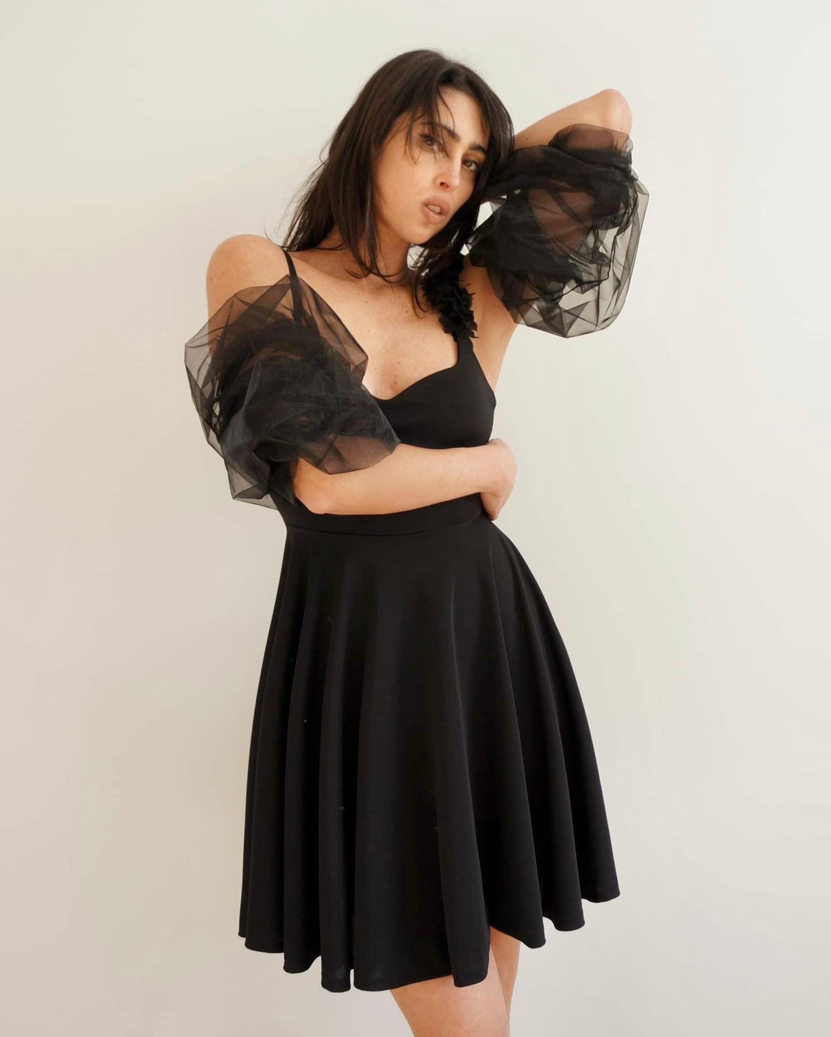 Organza Puff Sleeves, Sheer Puff Sleeves, Removable Sleeves Organza Puff Sleeves, Sheer Puff Sleeves, Removable Sleeves