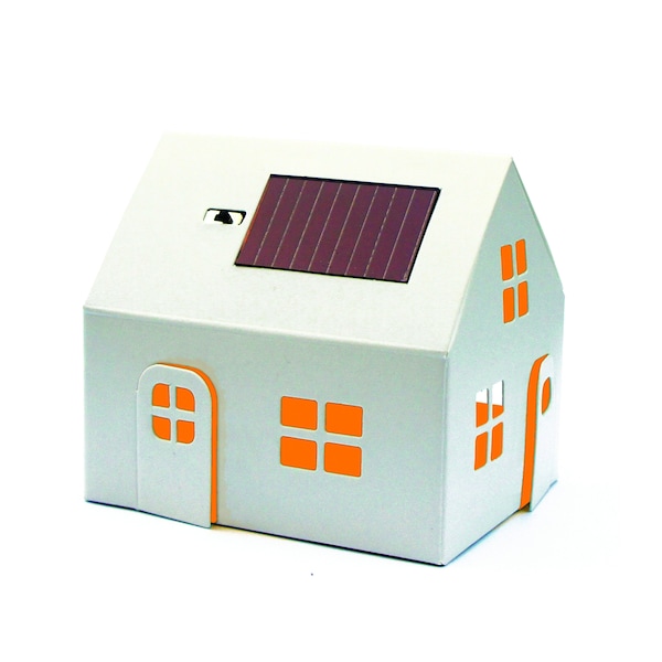 Mini Veilleuse Solaire en Carton - Casagami Imagine Me - Kit DIY À Construire Et À Décorer