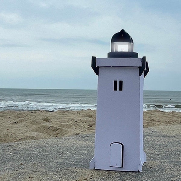 CASAGAMI LIGHTHOUSE faro solare clignotant in cartone prédécoupé.