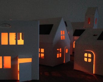VILLAGE, Solar Powered Night Light. Casagami to decorate...