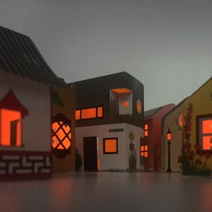 CASAGAMI MONDE Veilleuses solaires en carton - 6 modèles Made in France - photovoltaïque-souvenir ou cadeau;