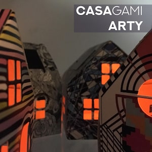 4 maisonnettes Casagami art contemporain, cadeaux développement durable, made in France, pour Noël