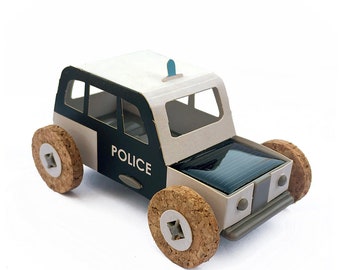 Mini Solar Car Toy - Autogami Police Car - DIY Gift