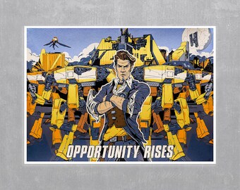 handsome jack face poster handsome jack face poster