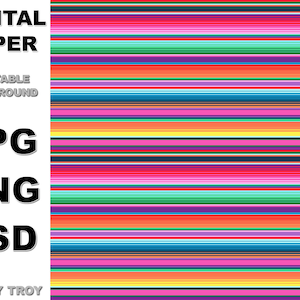 Mexican Serape Digital Paper Western Striped Printable Sublimation Background 7