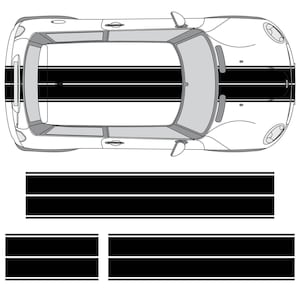 3M Dual Rally Vinyl Racing Stripes for Mini Cooper Clubman Countryman Paceman