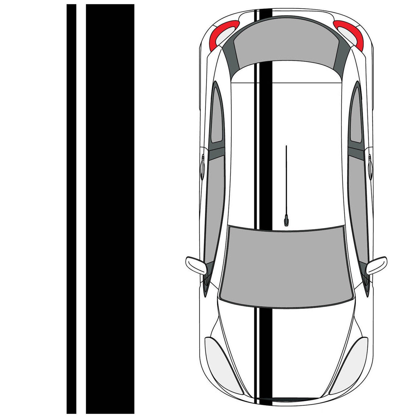 Single Offset Rally Racing Stripes for Mazda 2 3 6 RX7 RX8 Etsy
