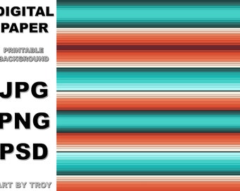 Mexican Serape Digital Paper Western Striped Printable Sublimation Background 38