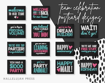 Direct Sales Postcard Printable Bundle - Complete Collection | Think Goodness Postcard | Direct Sales Business | Direct Sales Design