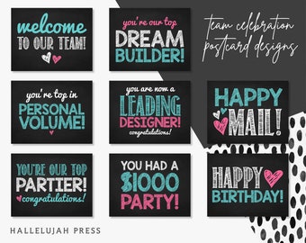 Direct Sales Postcard Printable Bundle | Think Goodness Inspired Postcard | Direct Sales Team | Direct Sales Business | Direct Sales Design