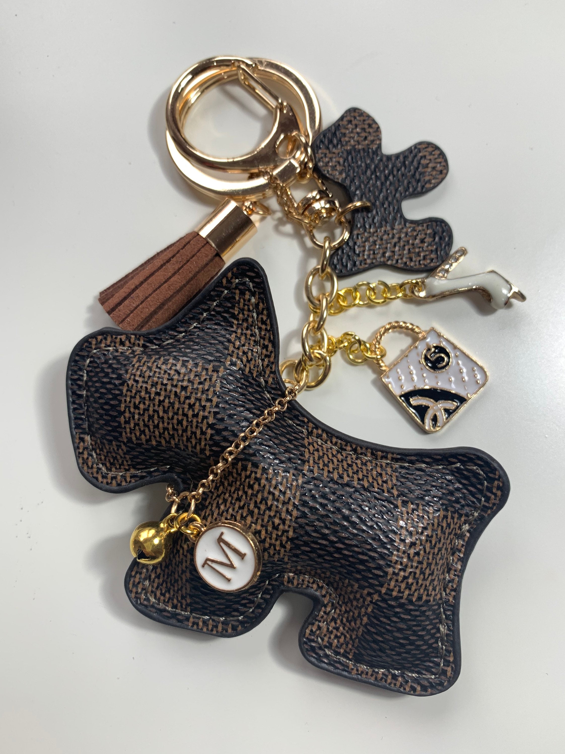 authentic louis vuitton dog keychain