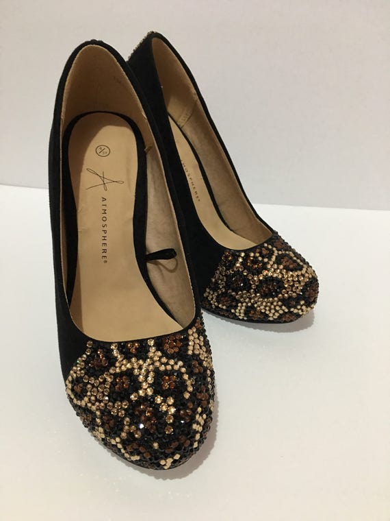 leopard print platform shoes
