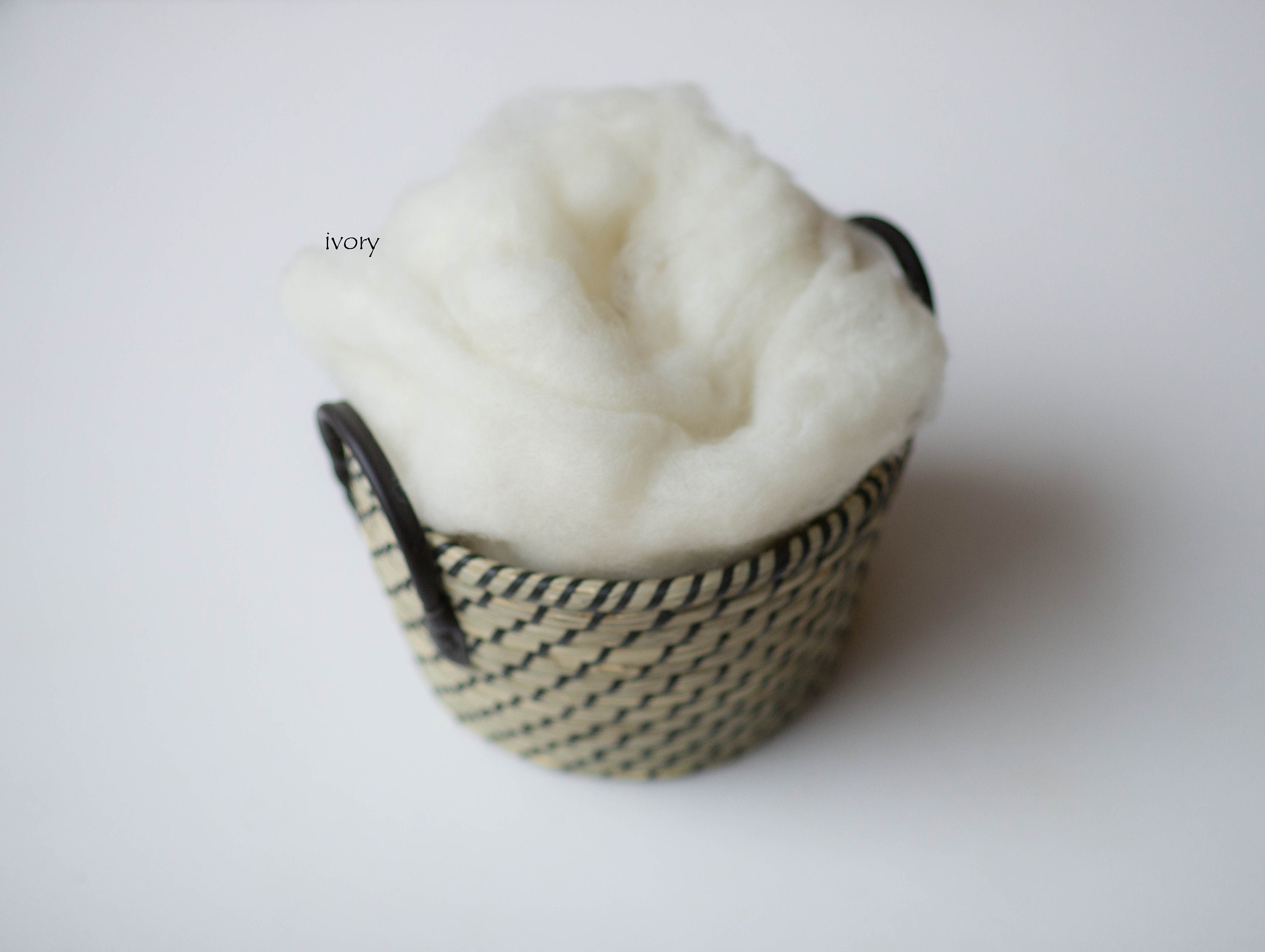 Newborn Photography Basket Stuffer / Wool Fluff for Newborn Etsy Ireland