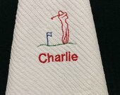 Golf Hand Towel, Sports Towel, Bar Towel Personalized Gifts for Him & Her.