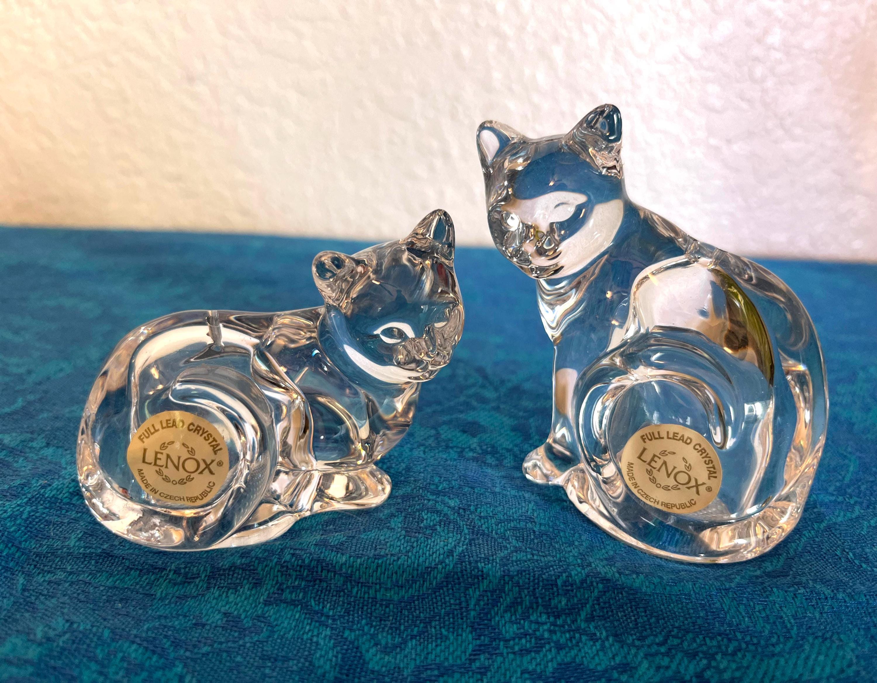 Lenox Crystal Cat - Etsy