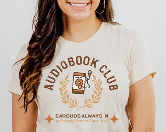 Camiseta do Clube de Audiolivros: Camiseta personalizada para ouvintes de audiolivros