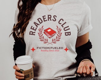 Personalized Reader Club Shirt - Custom Reading Shirt for Bookworms - Unique Bookish Gift Idea for Bibliophiles