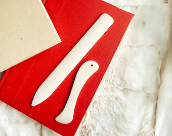 Plastic Bone Folder Set: Bookbinding & Paper Crafting Tools