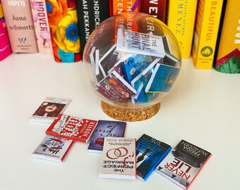 Handmade Mini Book Glass Dome: Personalized Book Lover Gift