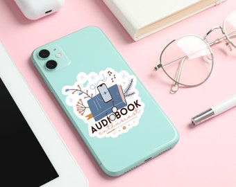 Audiobook Lover Sticker: Water-Resistant Vinyl Decal