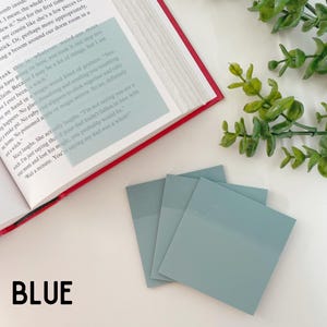 Color Transparent Sticky Notes for Annotation Tabs or Book Annotating ...