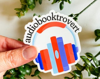 Audiobooktrovert Sticker: Audiobook Lover Gift, Laptop Decal