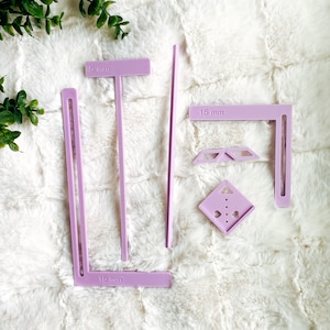 Complete Bookbinding Ruler Guide Set including L Ruler, T Ruler, Square Miter Tool - Making Journal, Book Cover, Scrapbooking, Paper Craft